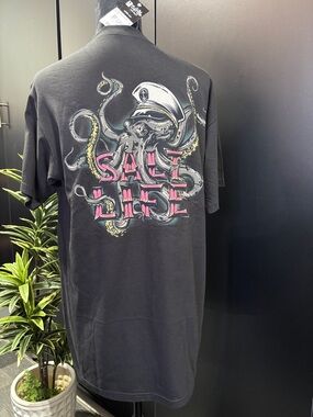 Salt Life Underwater Alien 100% pre-shrunk cotton, octopus, sailor hat,nautical